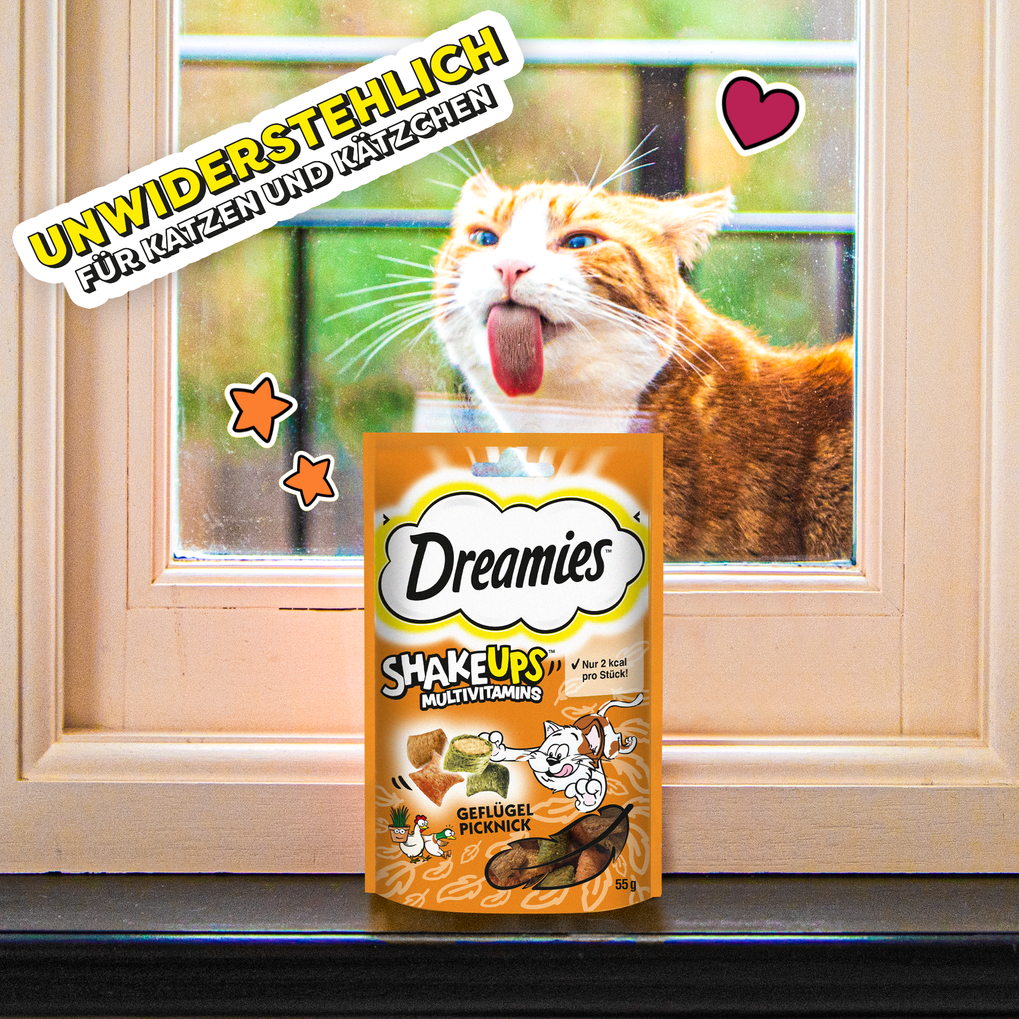Dreamies Snacks Dreamies ShakeUps 6x55g Geflügel Picknick