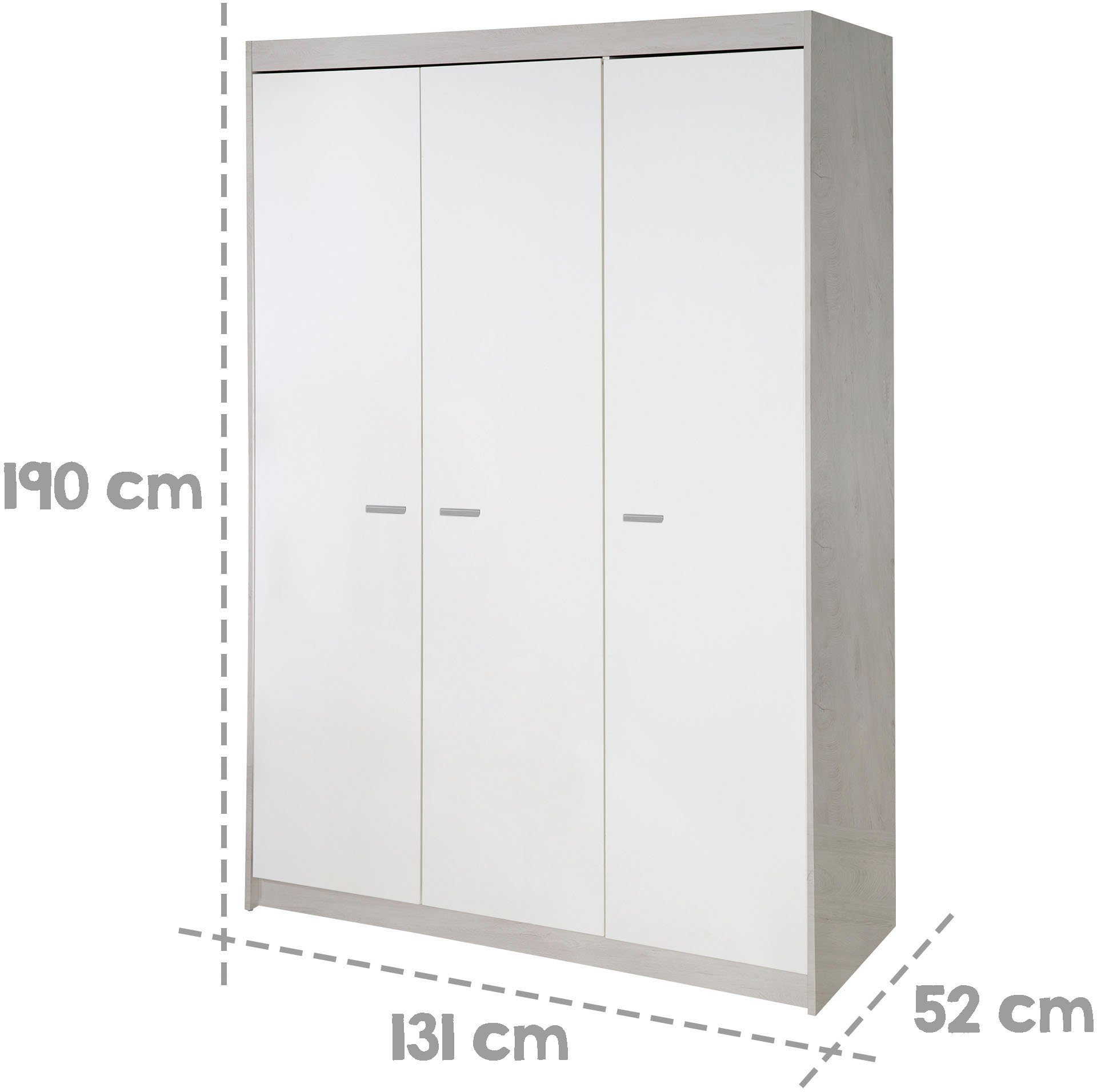 roba® Kinderkleiderschrank Julia 3-trg.