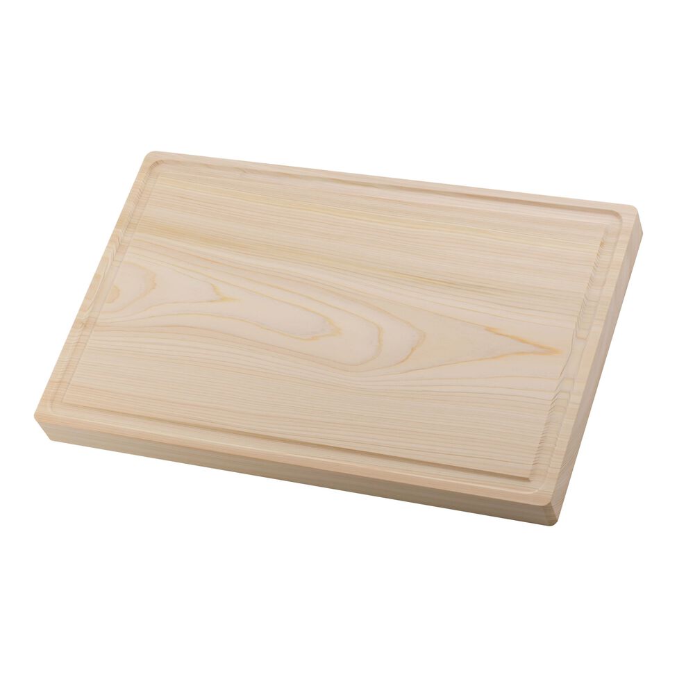 Schneidbrett 40 cm x 25 cm, Hinoki Holz