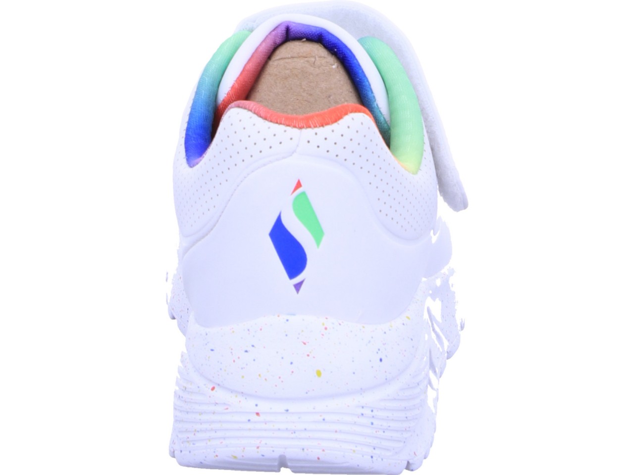SKECHERS Mädchen Sneaker weiss Uno Lite-Rainbow Specks