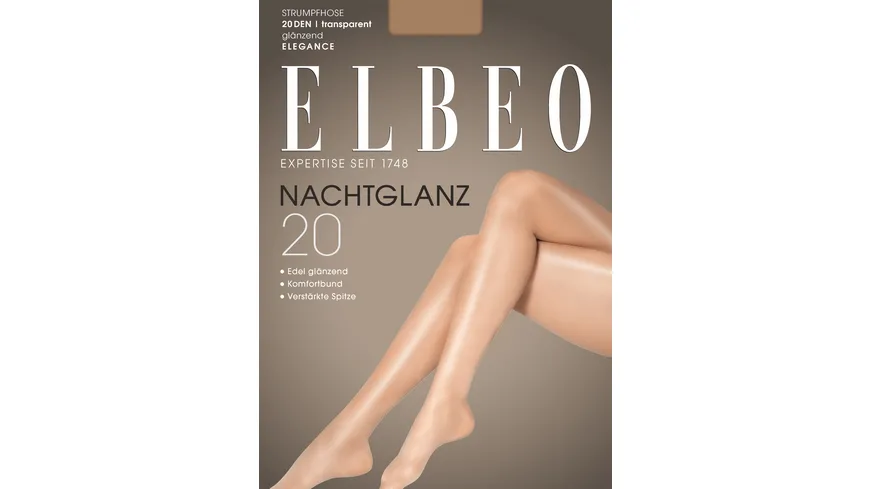 ELBEO Damen Feinstrumpfhose Nachtglanz 20 DEN bahama