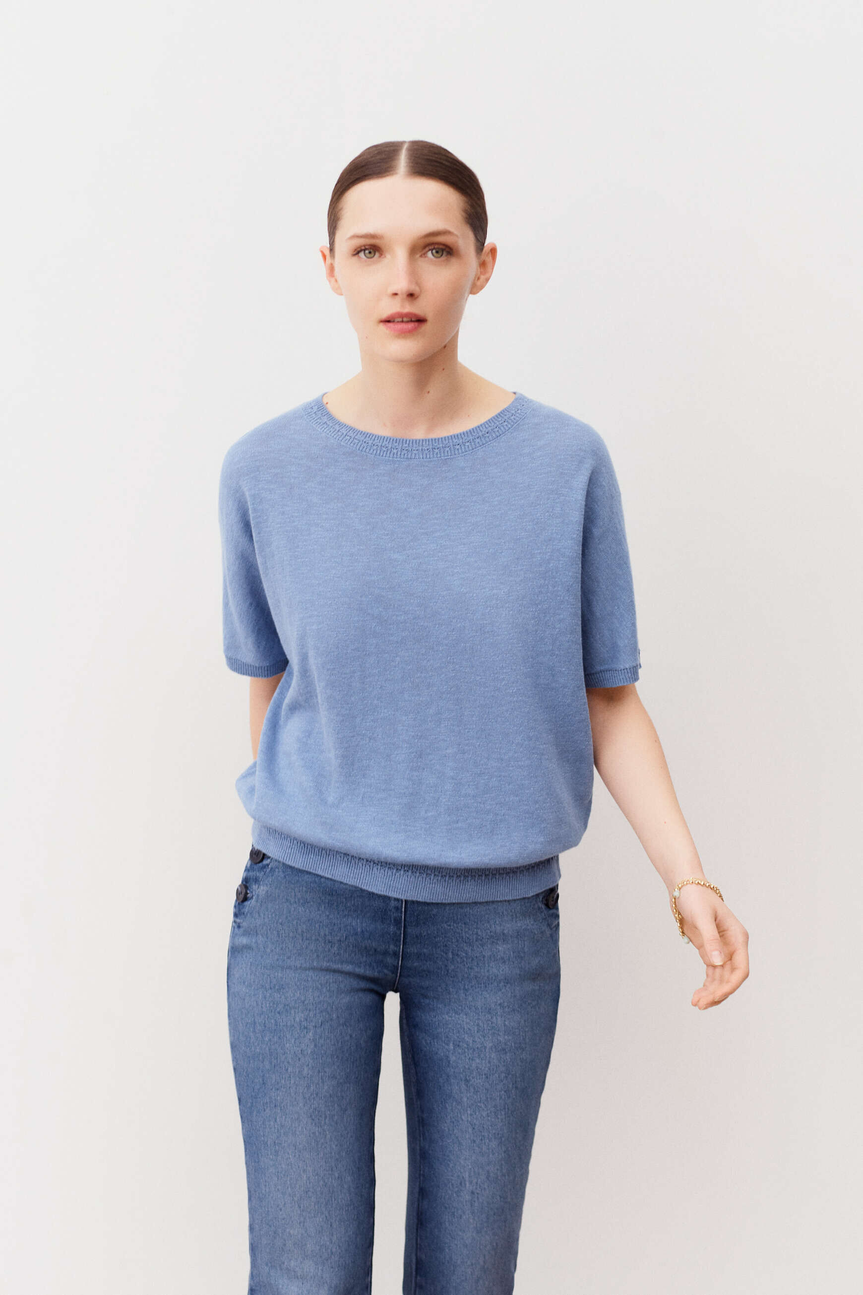 pull emma denim stone femme