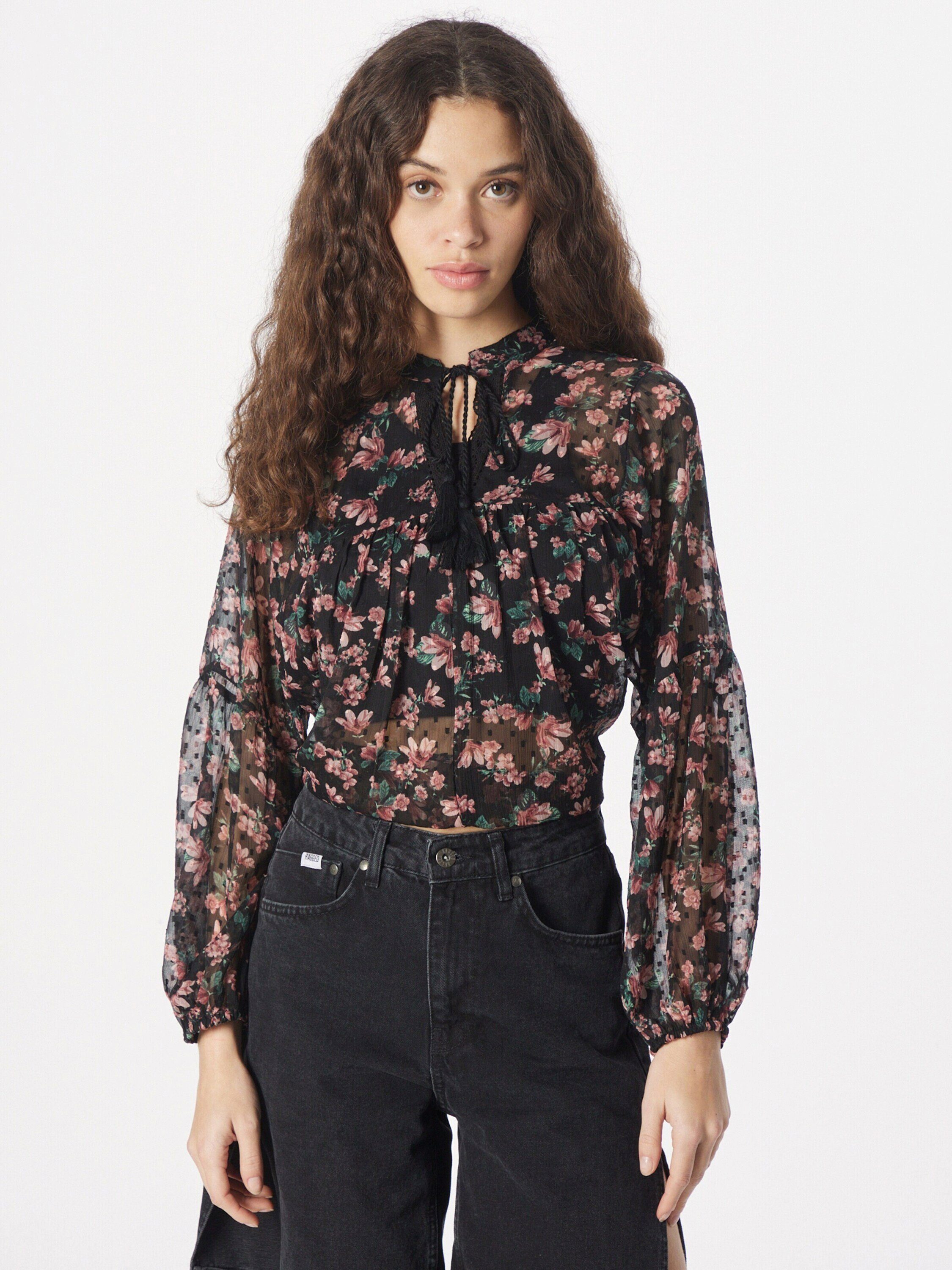 ONLY Funktionsbluse AIDA ELISA (1-tlg) Lochmuster, Drapiert/gerafft
