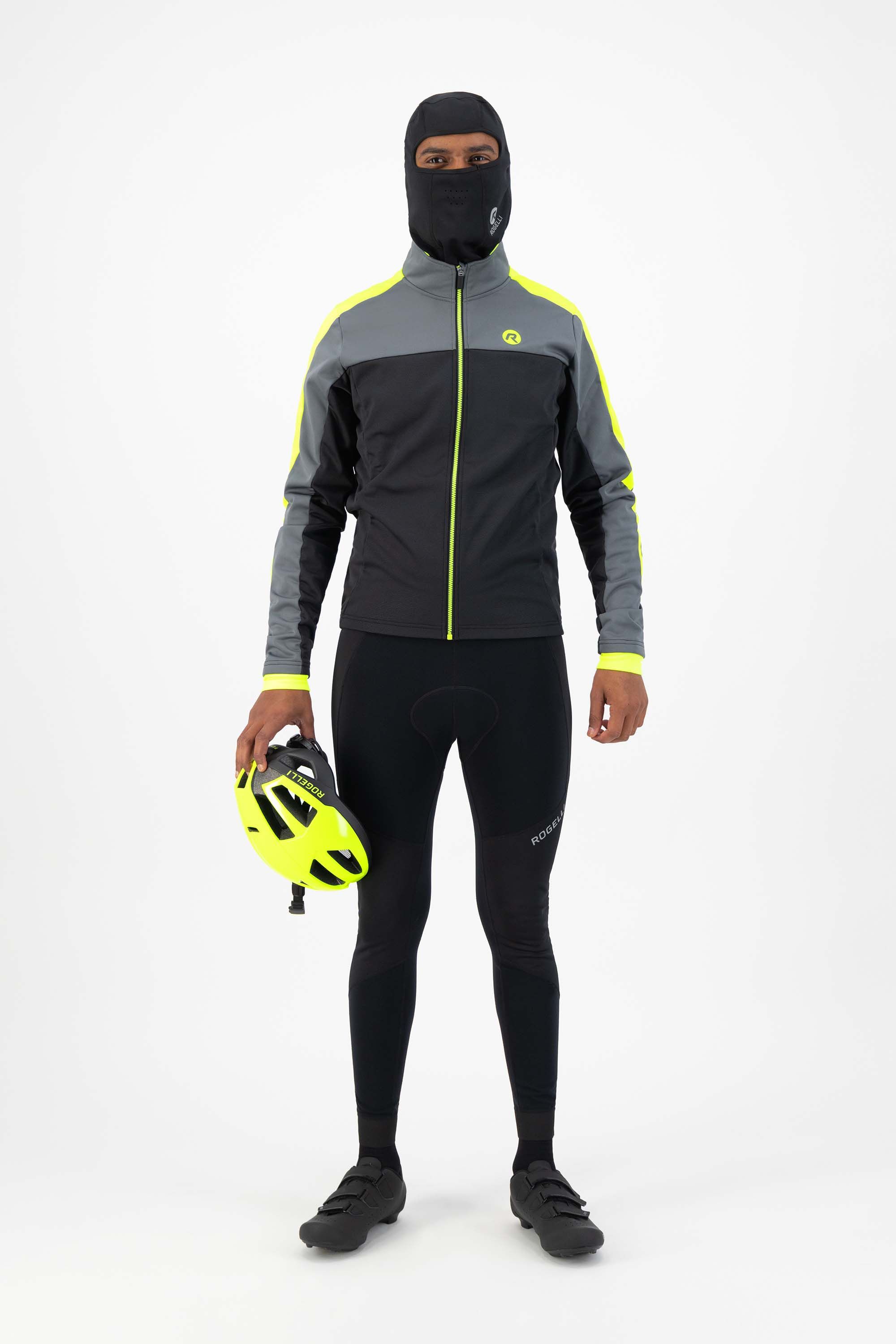 Rogelli Freeze Fluor Black Grey Herren Winterjacke