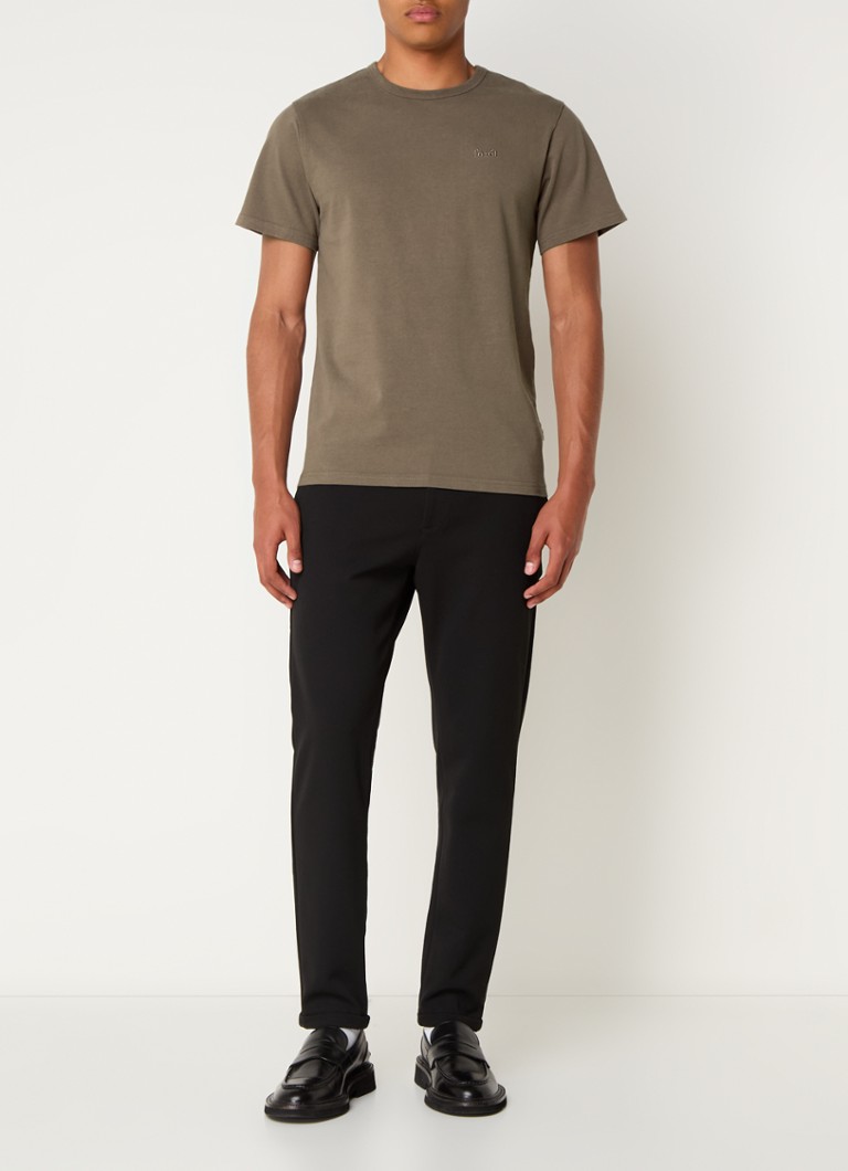Tricou din bumbac organic Forest cu logo brodat