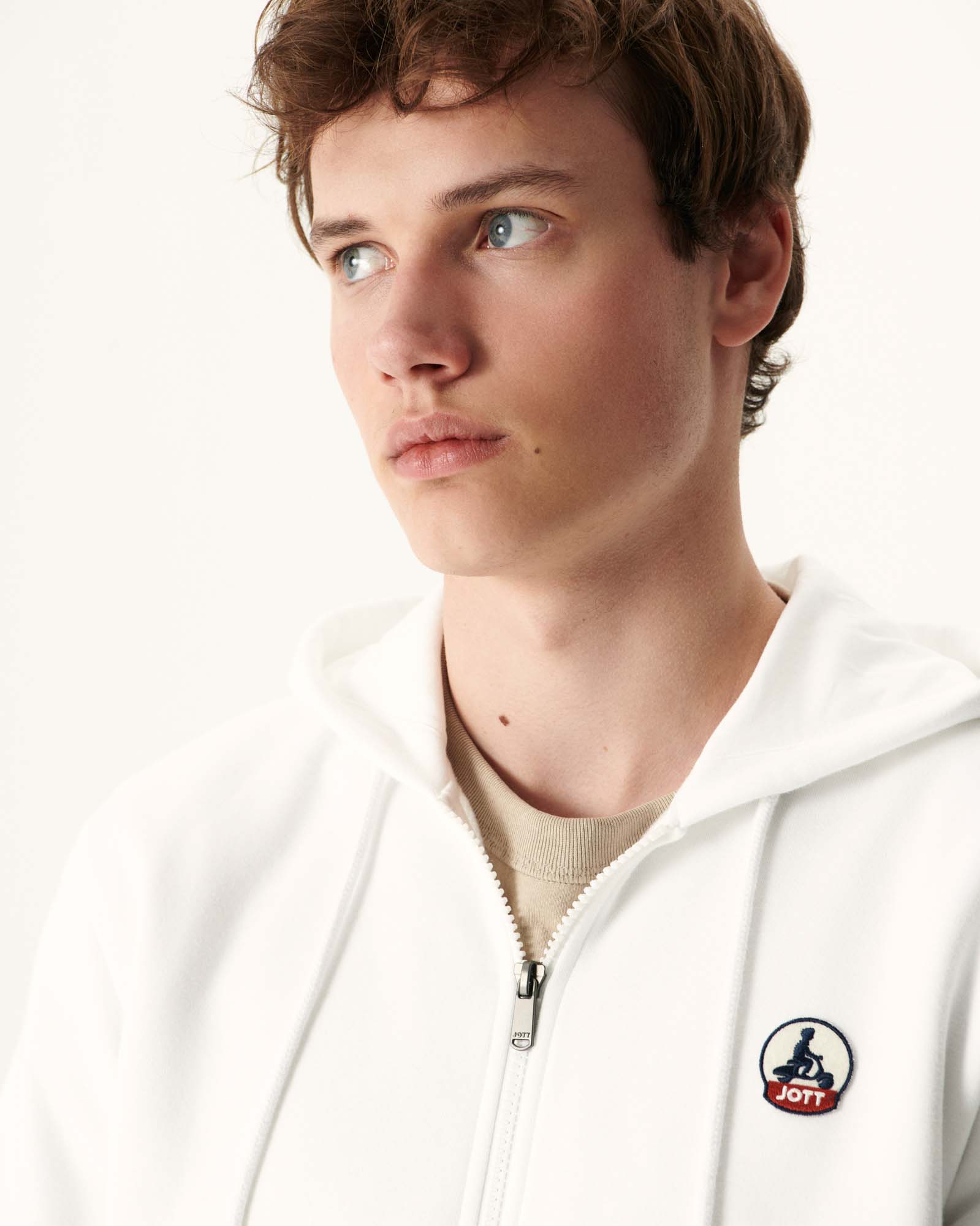 Sweat à capuche homme en coton biologique Blanc Mexico