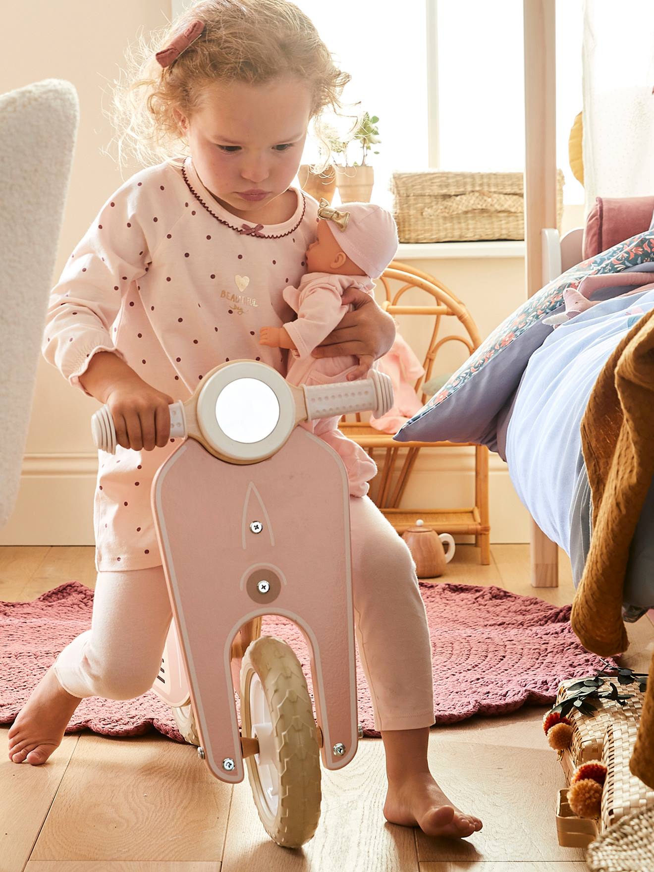 Draisienne scooter en bois FSC® vert