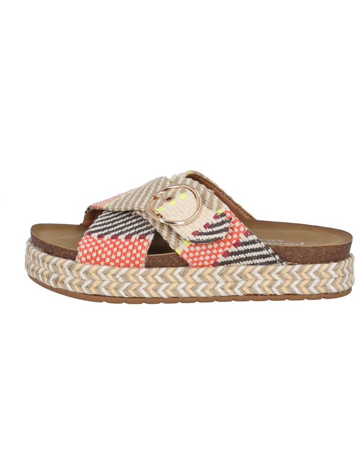 palado Plateau-Pantoletten in Beige günstig kaufen