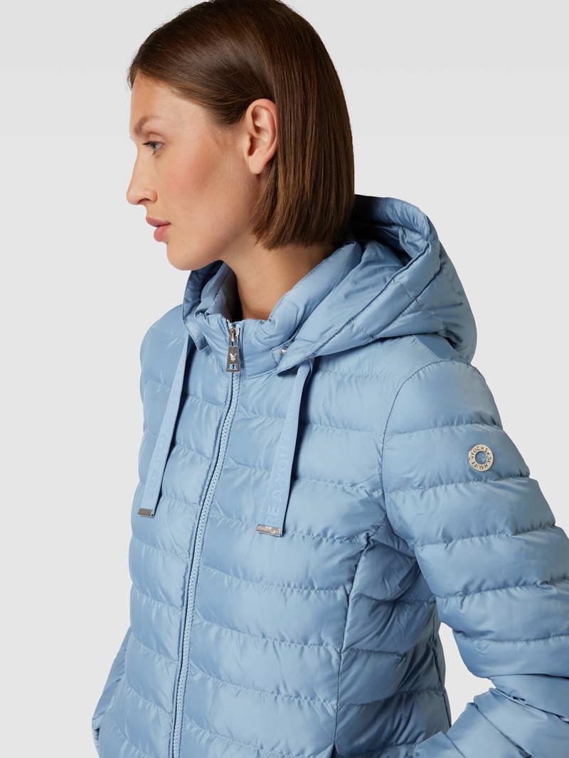 Steppjacke mit Zweiwege-Reißverschluss in bleu