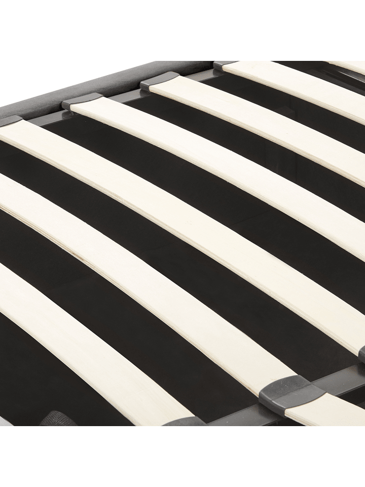 Beliani Doppelbett LUBBON in Grau/Silber - (W) 190 x (H) 144 x (L) 217 cm günstig kaufen onesize