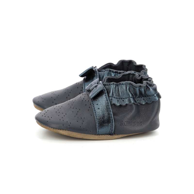 Chaussons cuir tannage vegetal Happy Mood