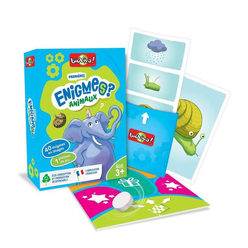 Jeu de cartes Premières Enigmes animaux Bioviva