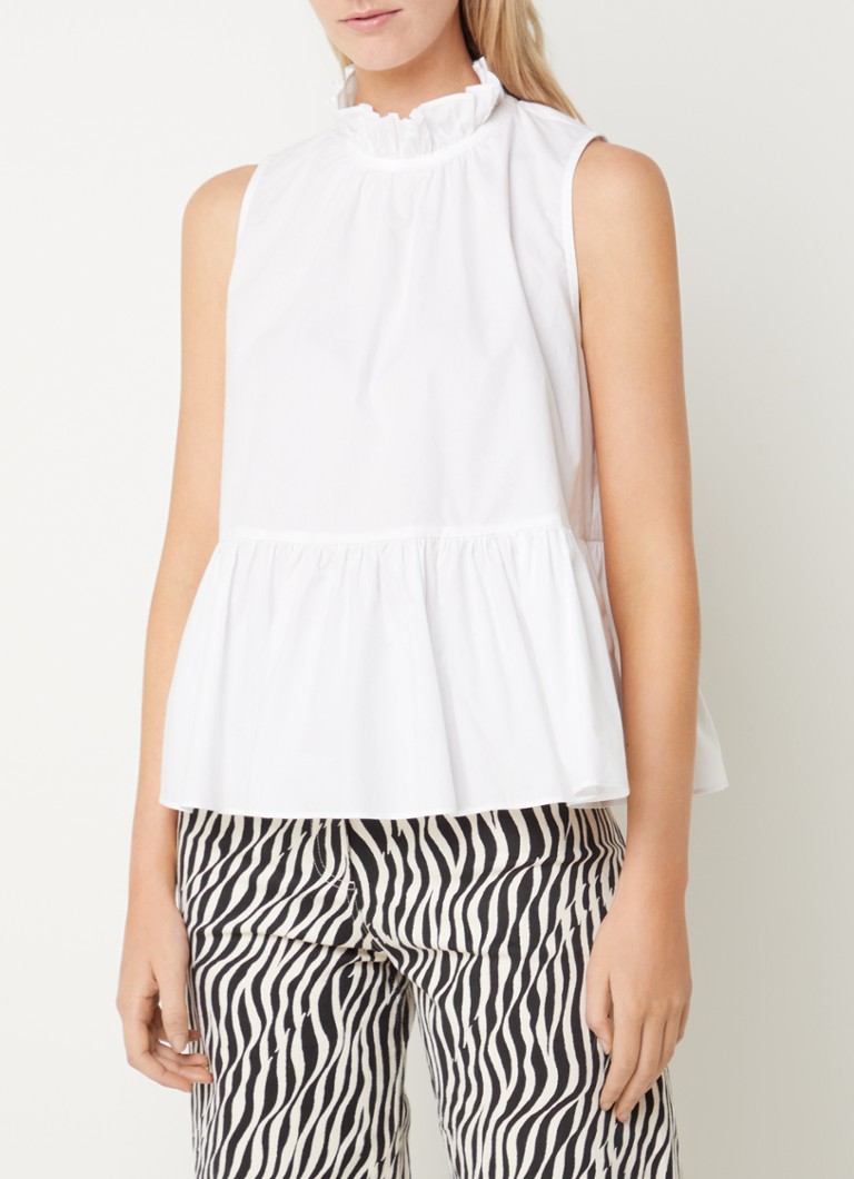 French Connection Rhodes tunic with stand-up collar