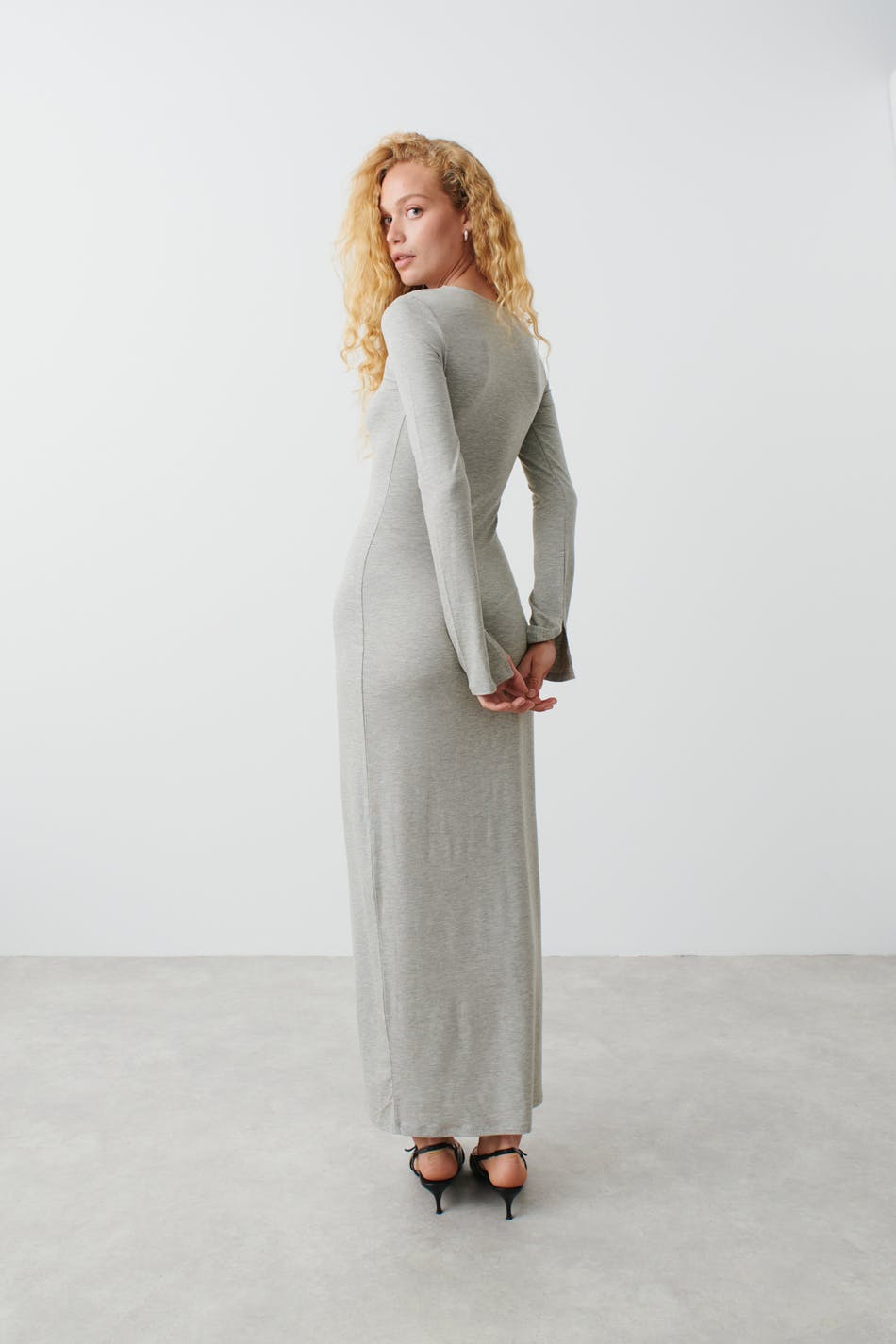 Soft touch jersey maxi dress