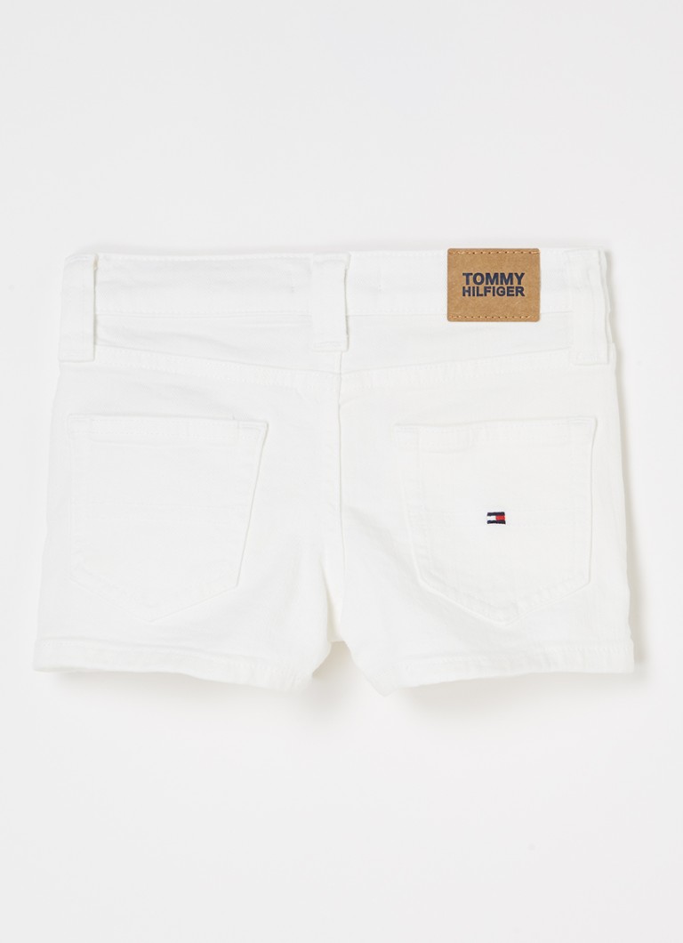 Pantaloni scurți din denim cu talie înaltă și croială dreaptă Tommy Hilfiger