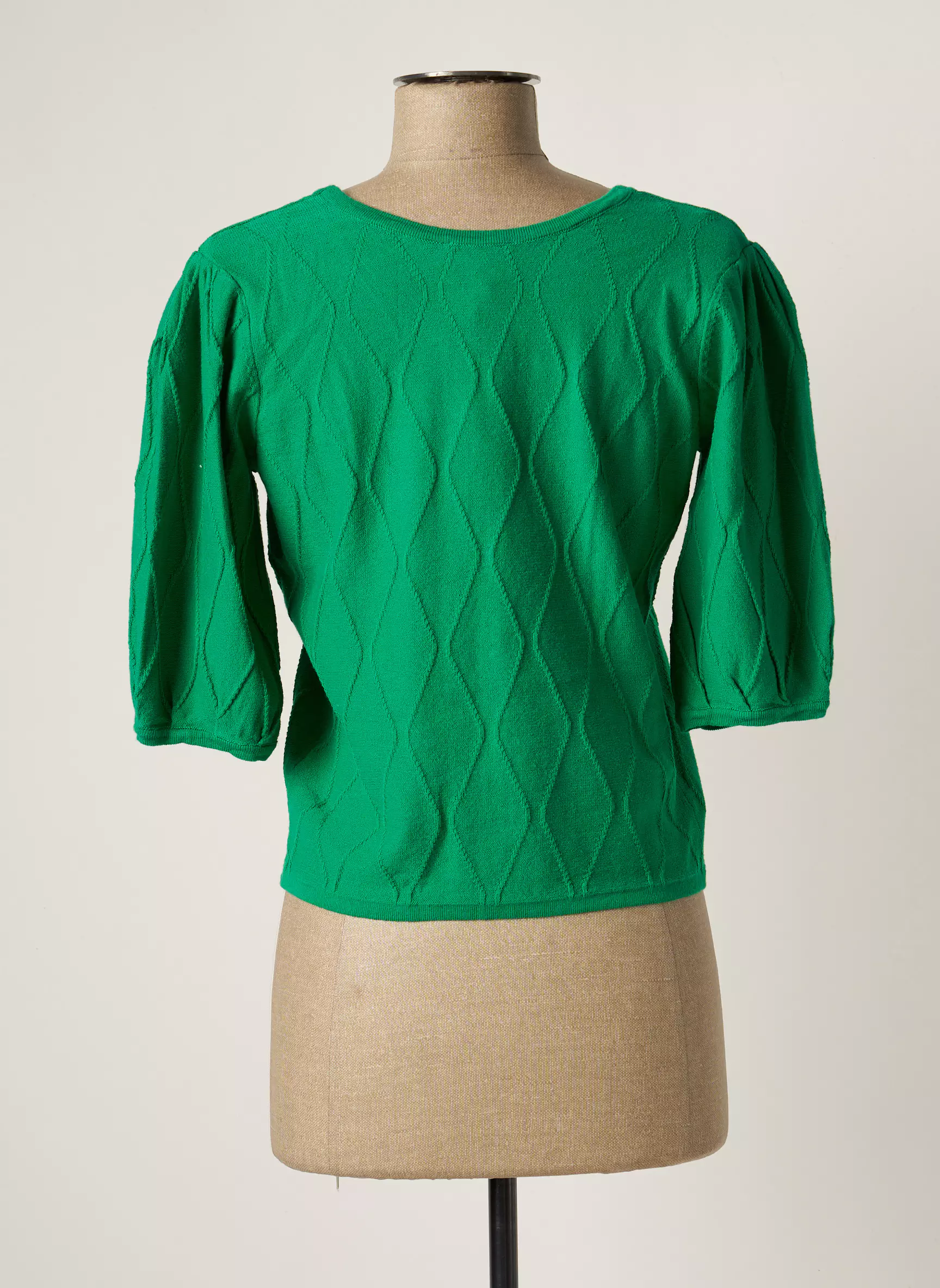 Marble Gilets Manches Courtes Femme couleur vert