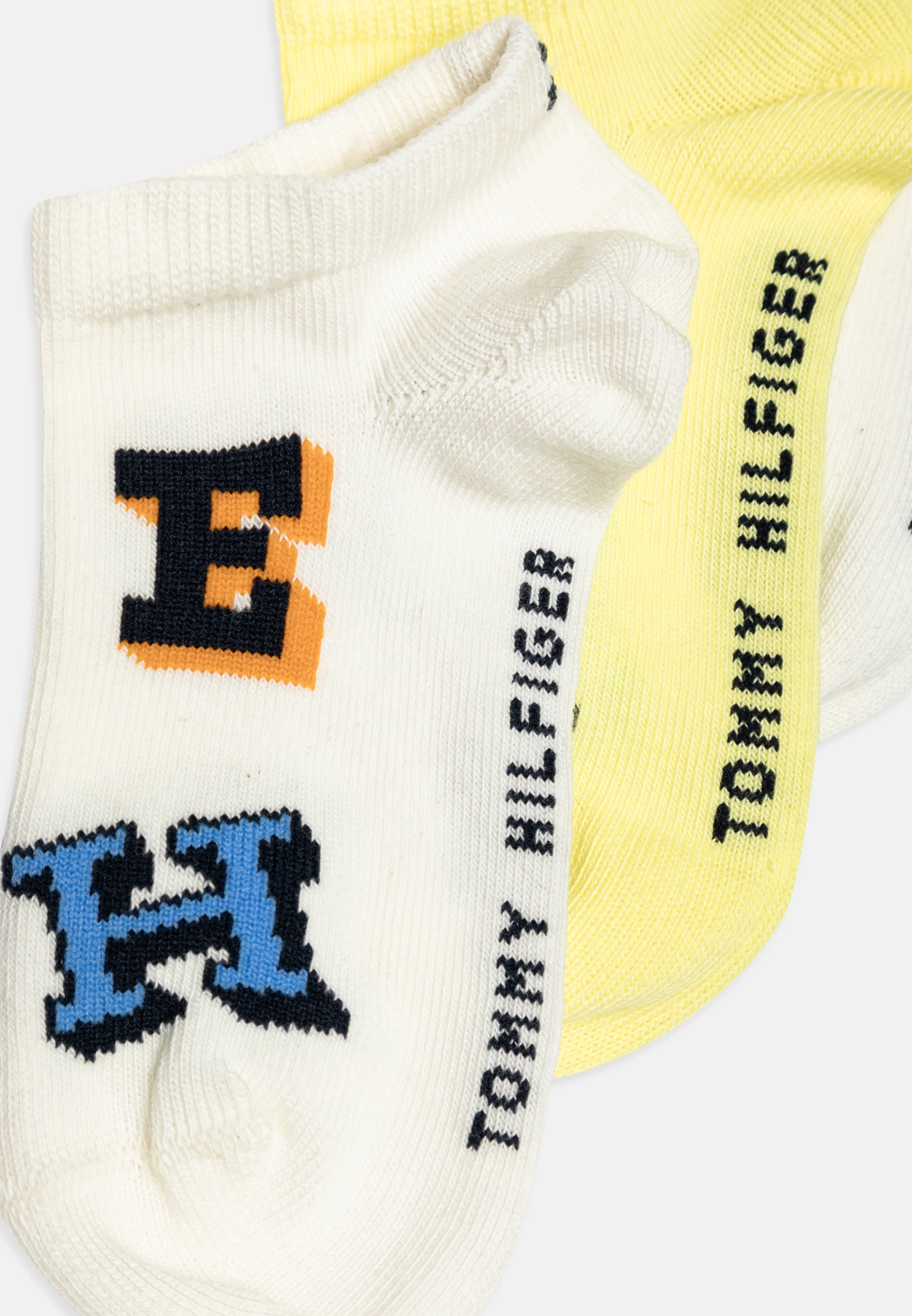 Calcetines unisex Tommy Hilfiger con letras para niños (paquete de 4)
