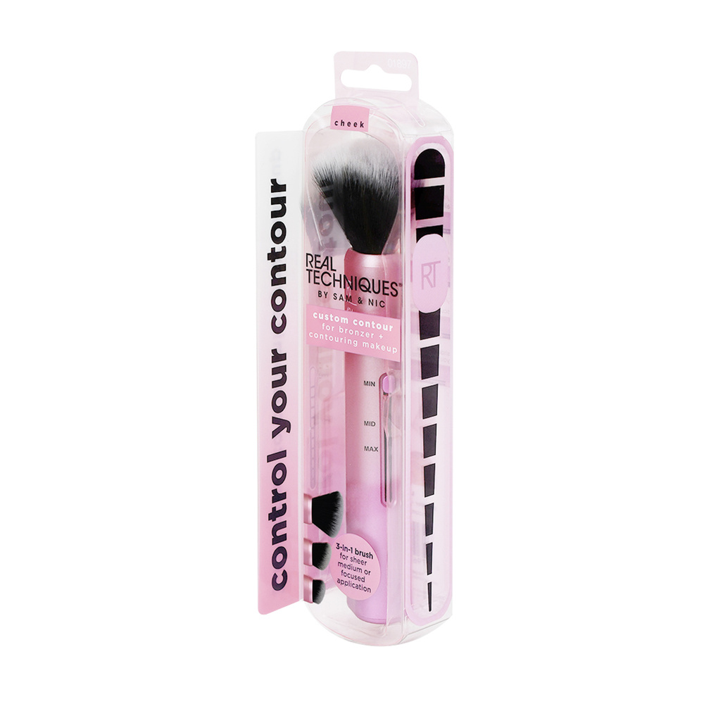 Real Techniques RT - Brosse 3 en 1 Poudre bronzante Pinceau maquillage