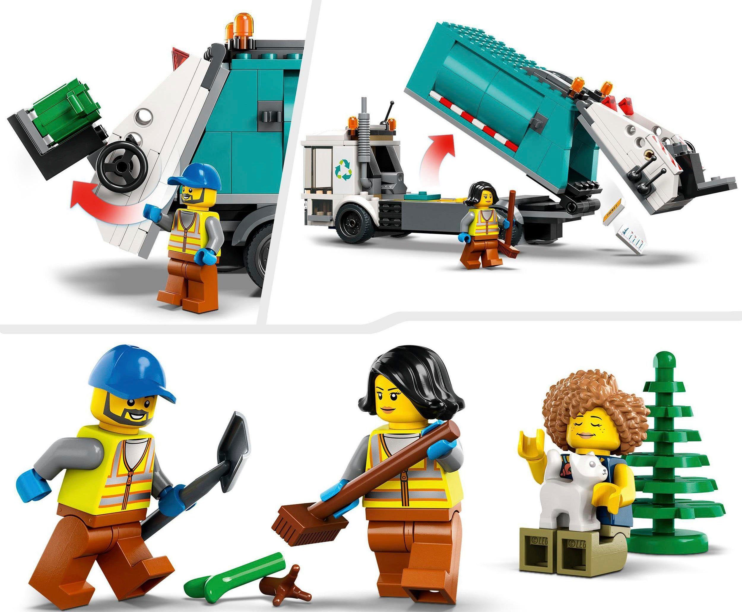LEGO® Konstruktionsspielsteine Müllabfuhr (60386), LEGO® City, (261 St), Made in Europe