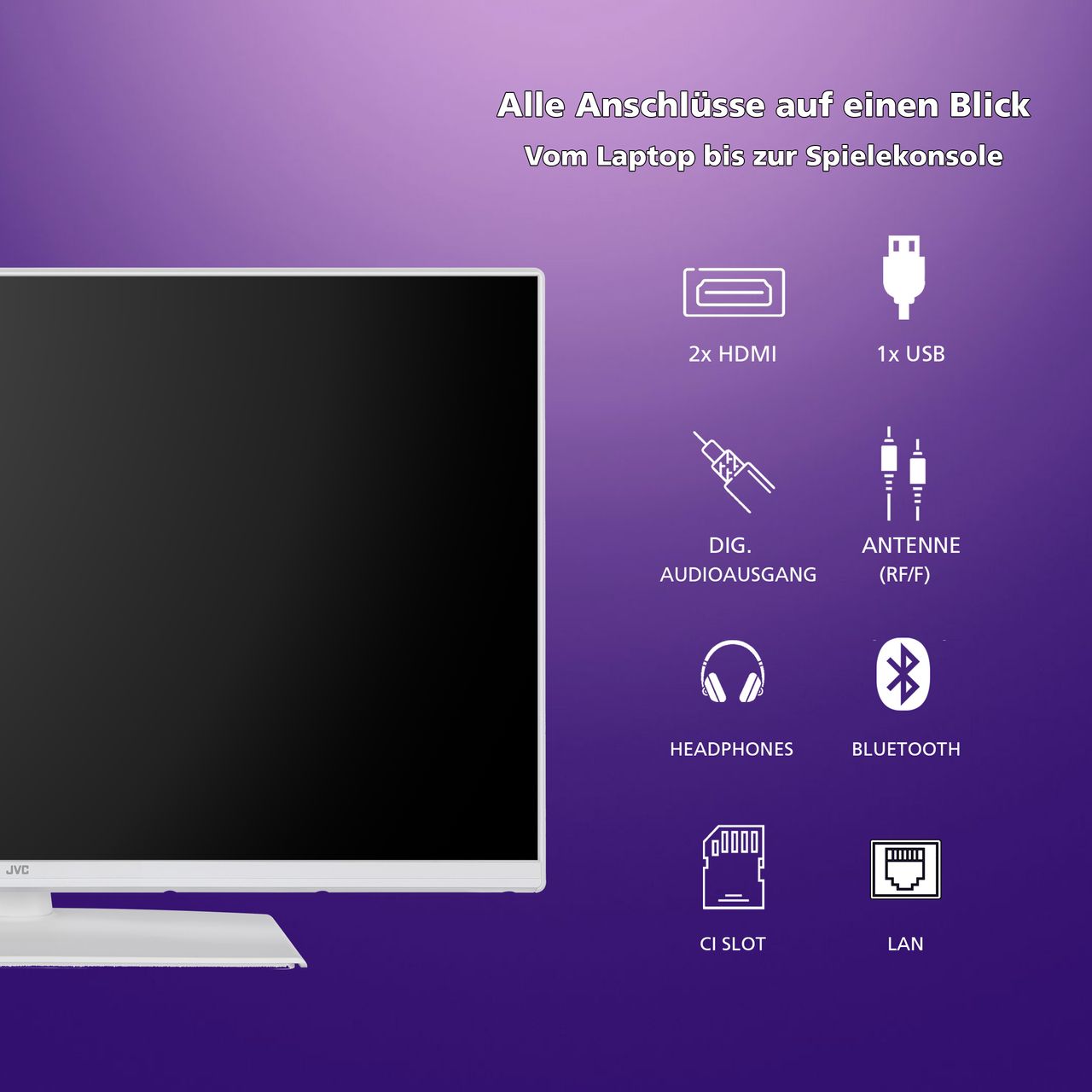 JVC JVC Fernseher 32 Zoll Smart TV (Full HD, HDR, Triple-Tuner)