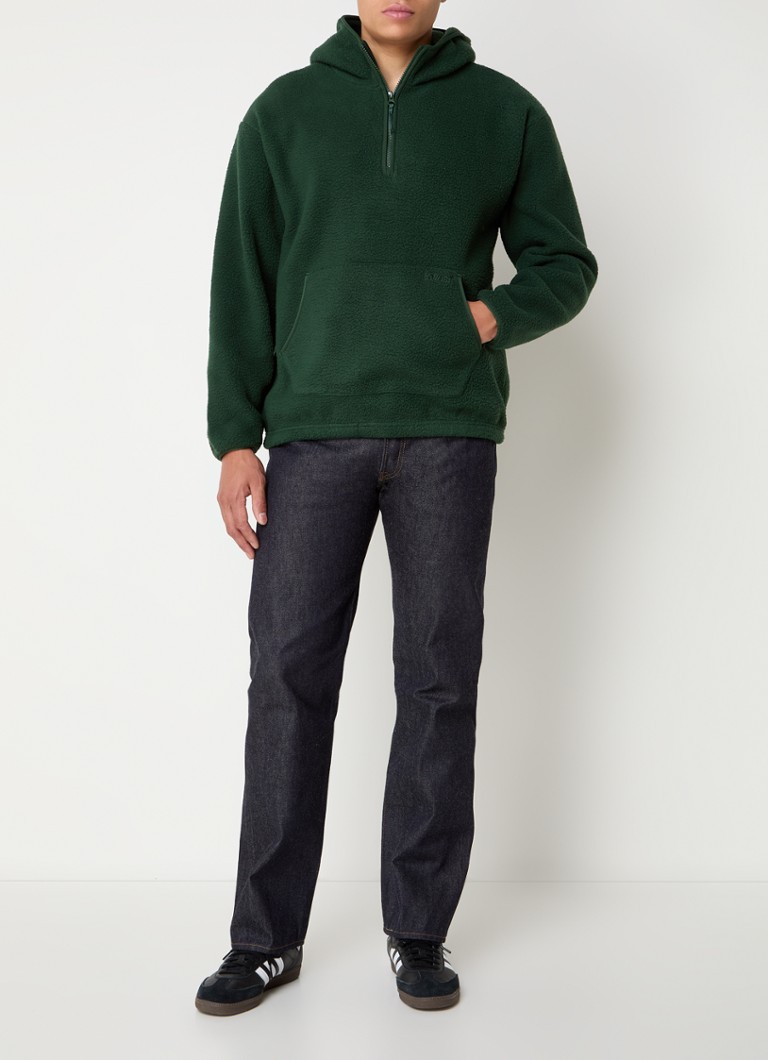 Levi's Fleece Hoodie with Half Zip and Hood