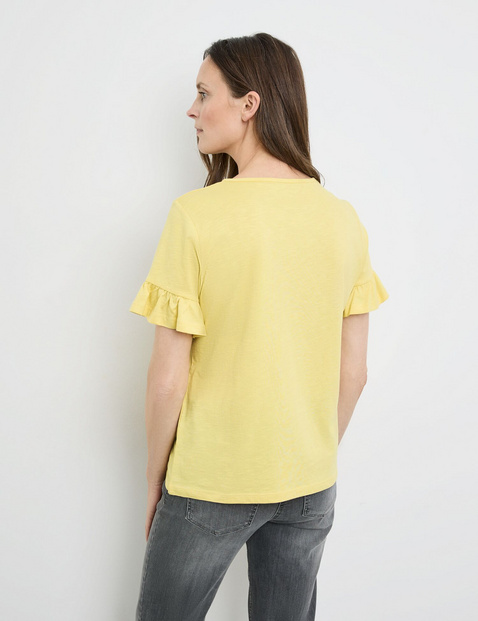 T-Shirt mit leichten Trompetenärmeln