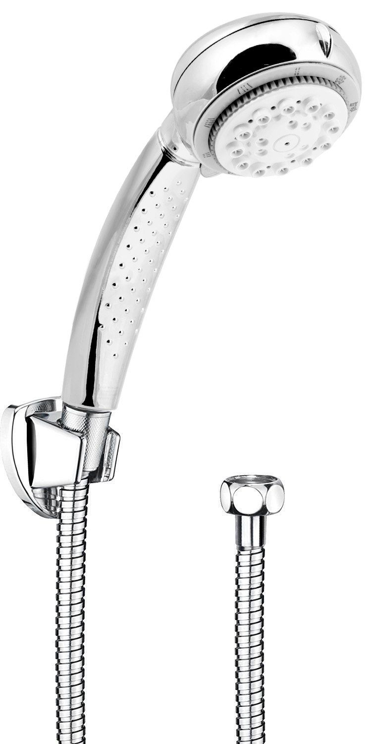 CORNAT Handbrause Carballo, (Set, 3-tlg), mit Anti-Kalk-Noppen, mit 8 Strahlarten
