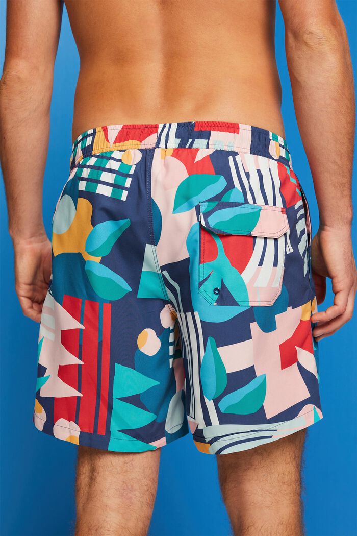Badeshorts mit Allover-Muster