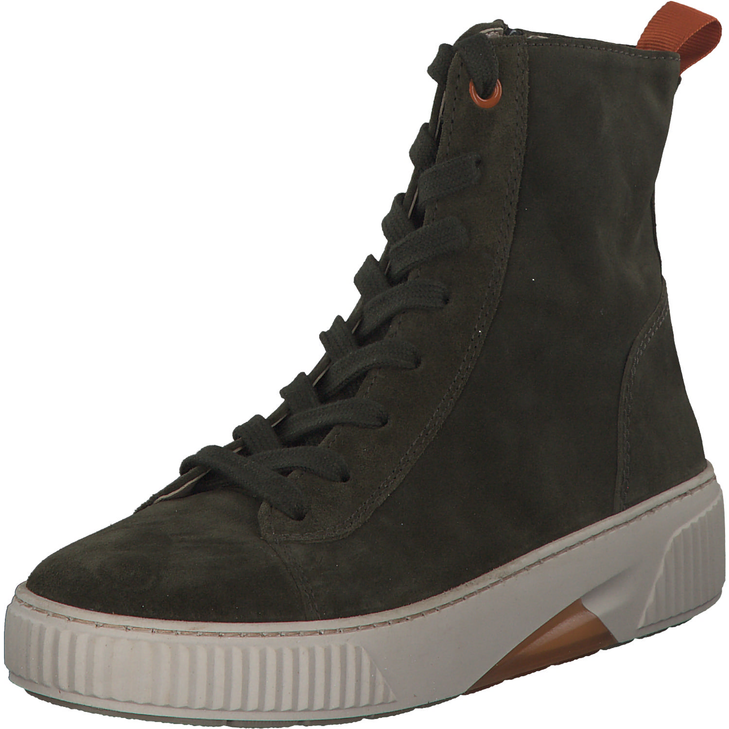 Gabor 96.805, Schnürstiefeletten, Damen, bosco/orange