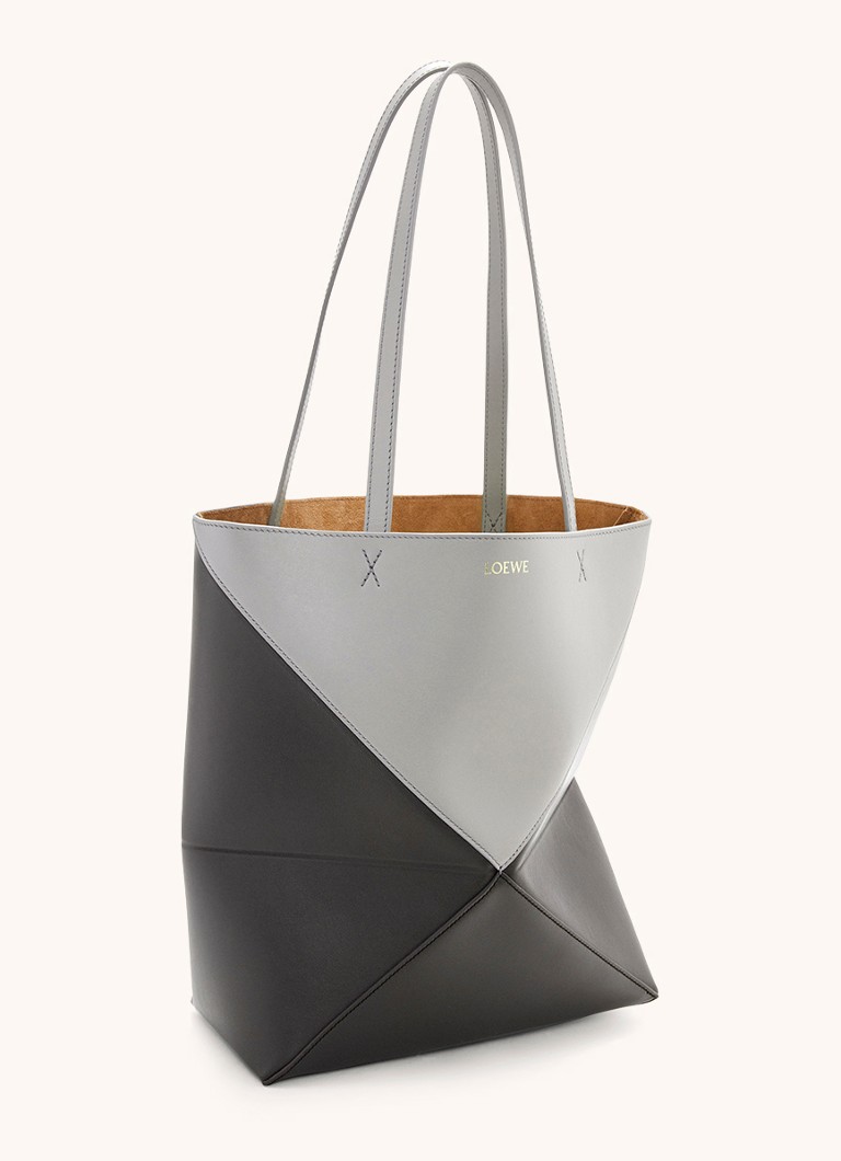 LOEWE Puzzle Fold vidēja izmēra iepirkumu soma no teļādas