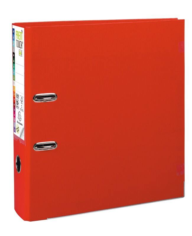 Exacompta Prem Touch Ordner DIN A4  80 mm Rot 2 Ringe 79368860 PP (Polypropylen) Hochformat