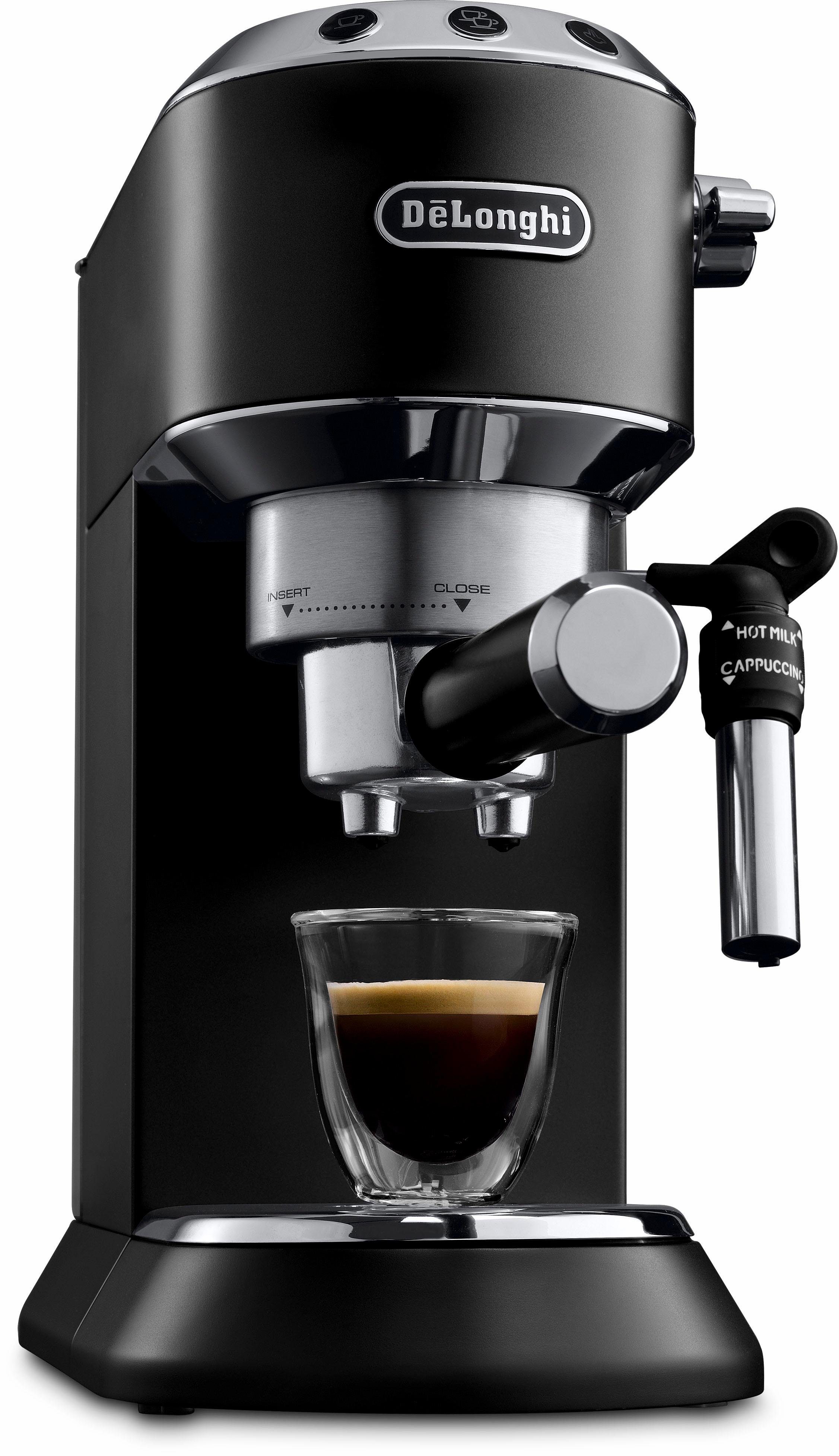 De'Longhi Siebträgermaschine Dedica Style EC 685.B, 1350 Watt, 15 Bar