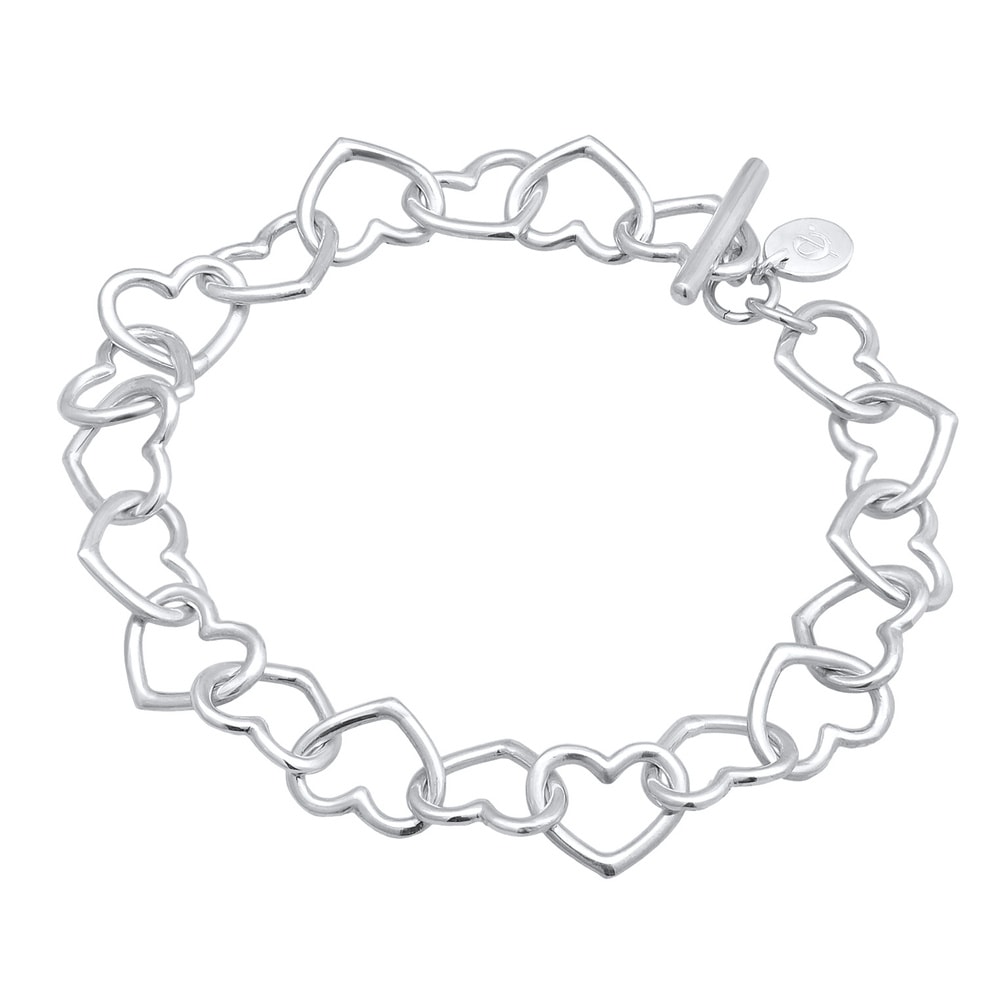 Elli PREMIUM Elli PREMIUM Bracelet Femmes Cœur Entrelacé Cut-Out en argent sterling 925 Bracelet