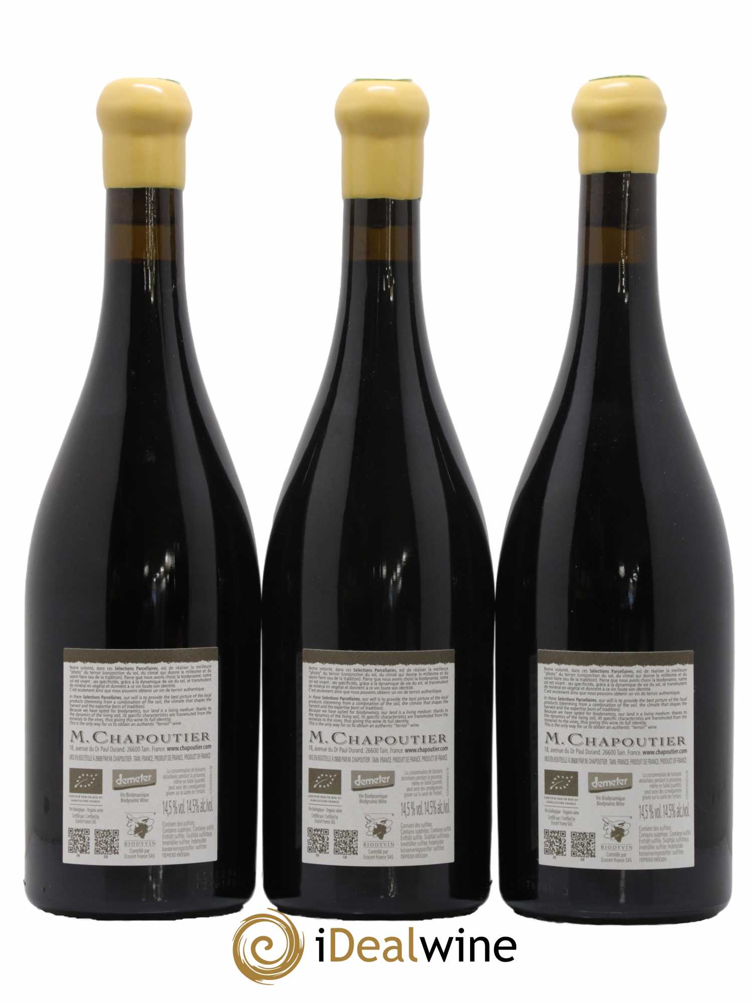 Hermitage Ermitage Le Pavillon Chapoutier  2019 - Lot de 6 Bouteilles