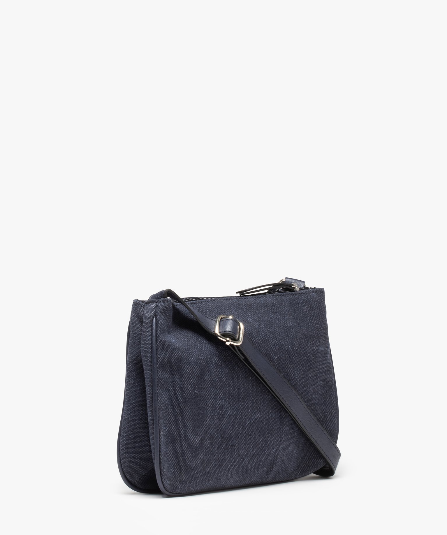 Sac bandoulière femme bimatière à détails brillants bleu | GEMO