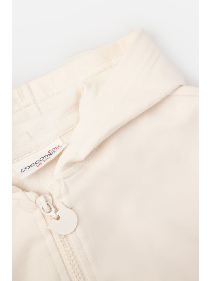 Coccodrillo Sweatshirt mit Reißverschluss in ecru günstig kaufen