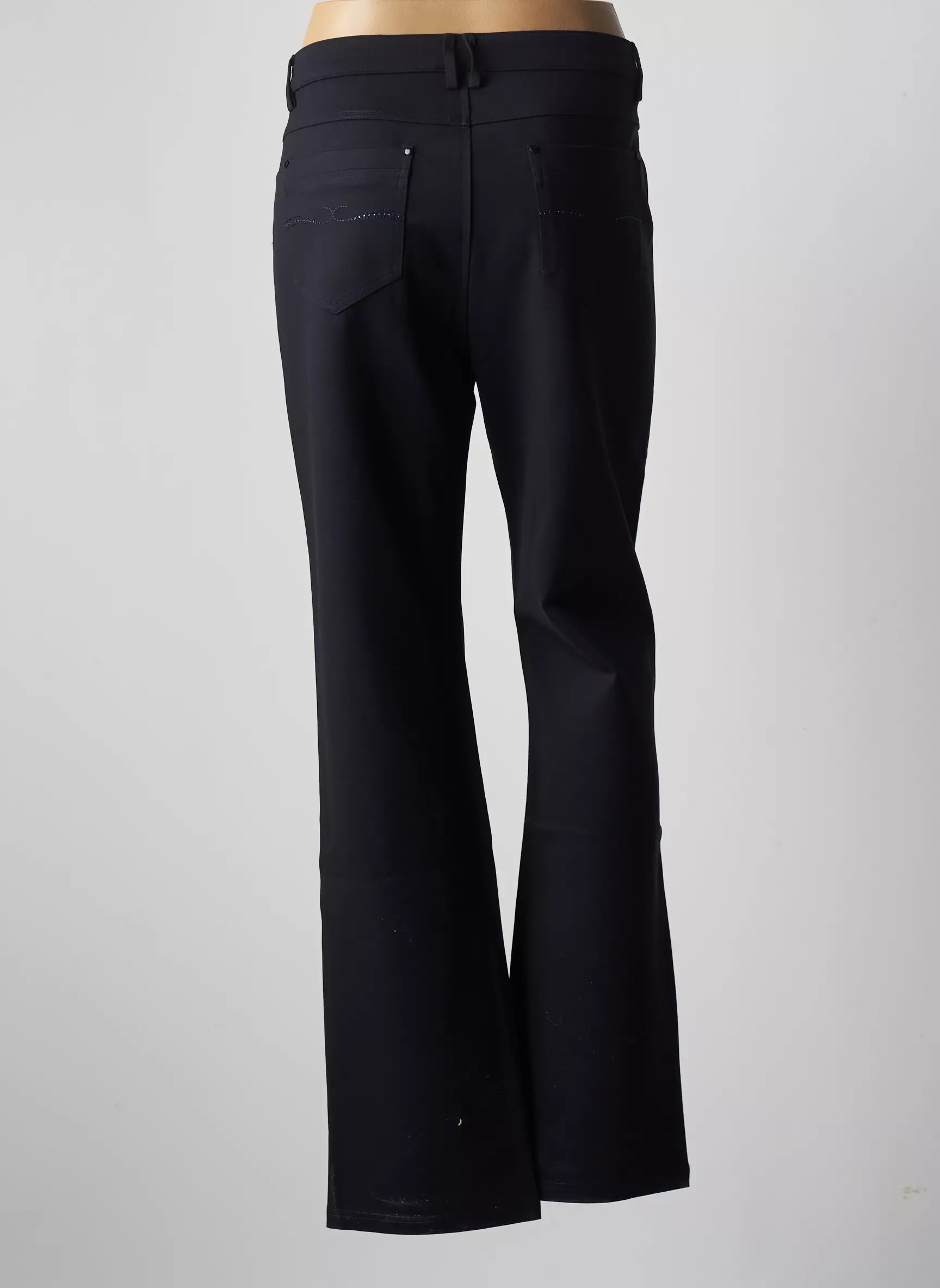 Youline Pantalons Droits Femme couleur bleu