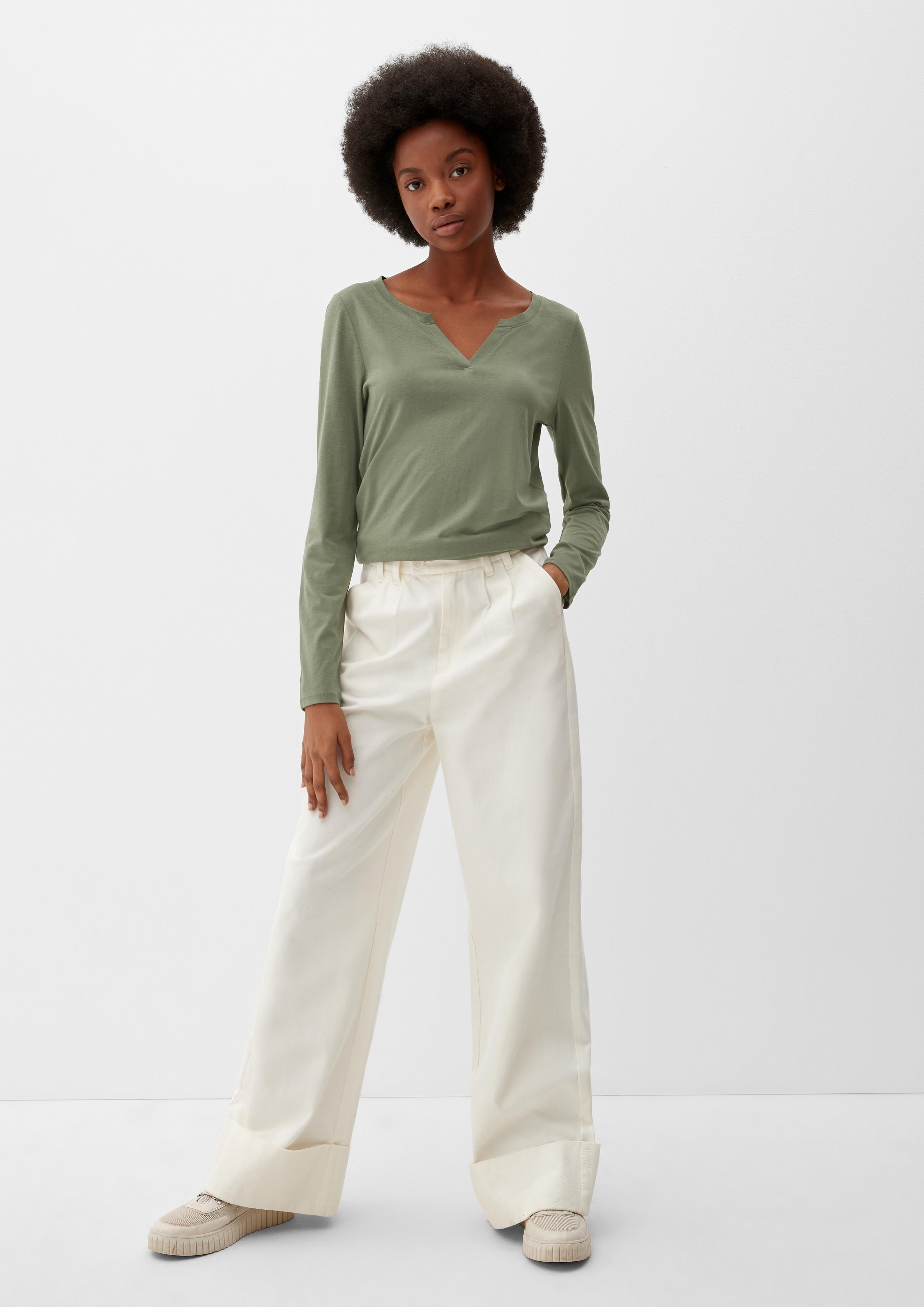 Langarmshirt im cleanen Look  45.899.31.X014-7815