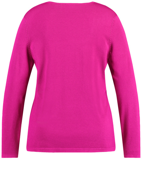 Figurbetonter Basic Pullover aus Feinstrick