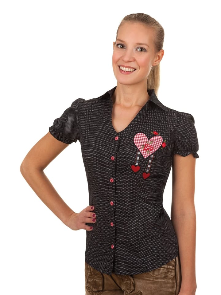 Edelnice Bluse in schwarz günstig kaufen