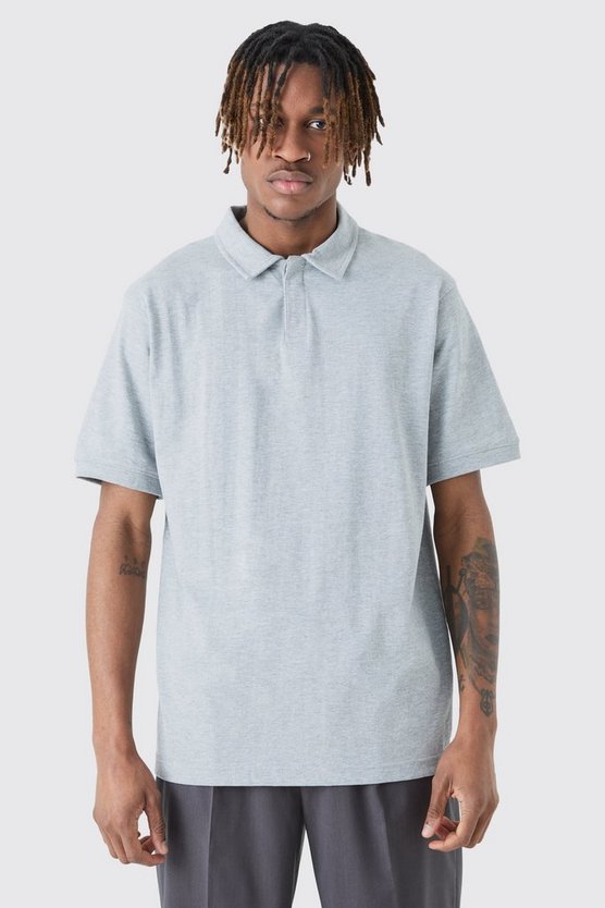 Tall Poloshirt mit Knopfleiste
