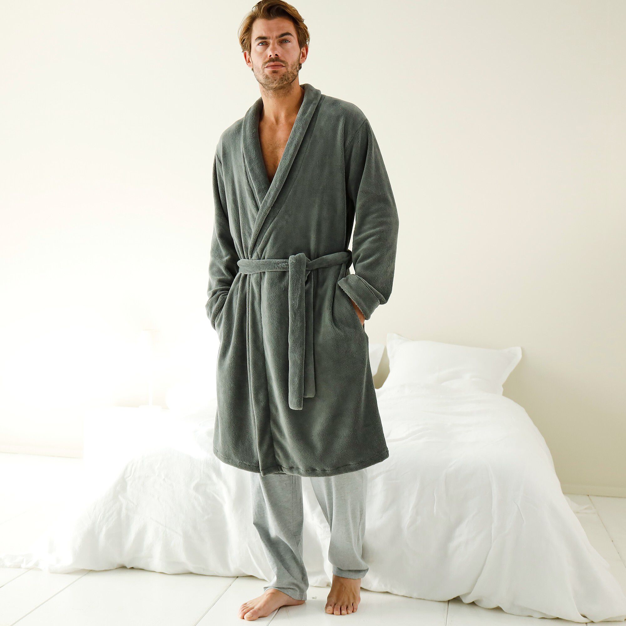 Robe de chambre toucher peluche