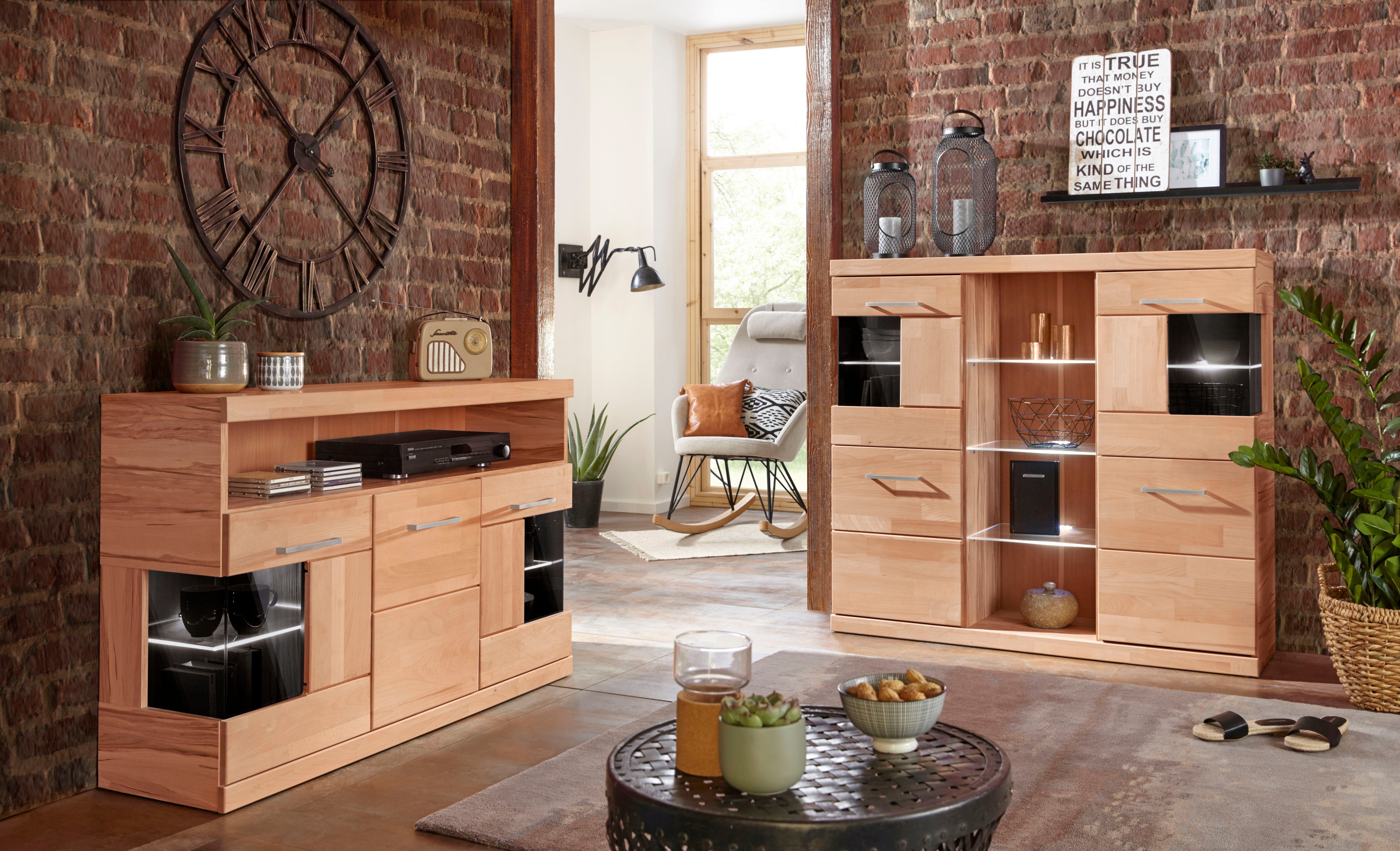 Woltra Highboard Ribe, Breite 125 cm