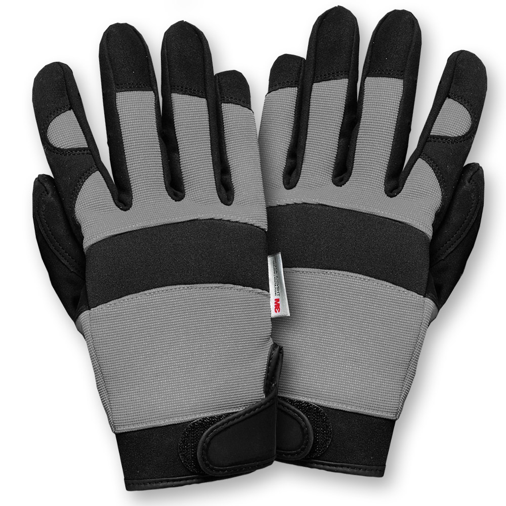 Kraft Werkzeuge Winter-Multifunktionshandschuhe, Schwarz/Grau, M