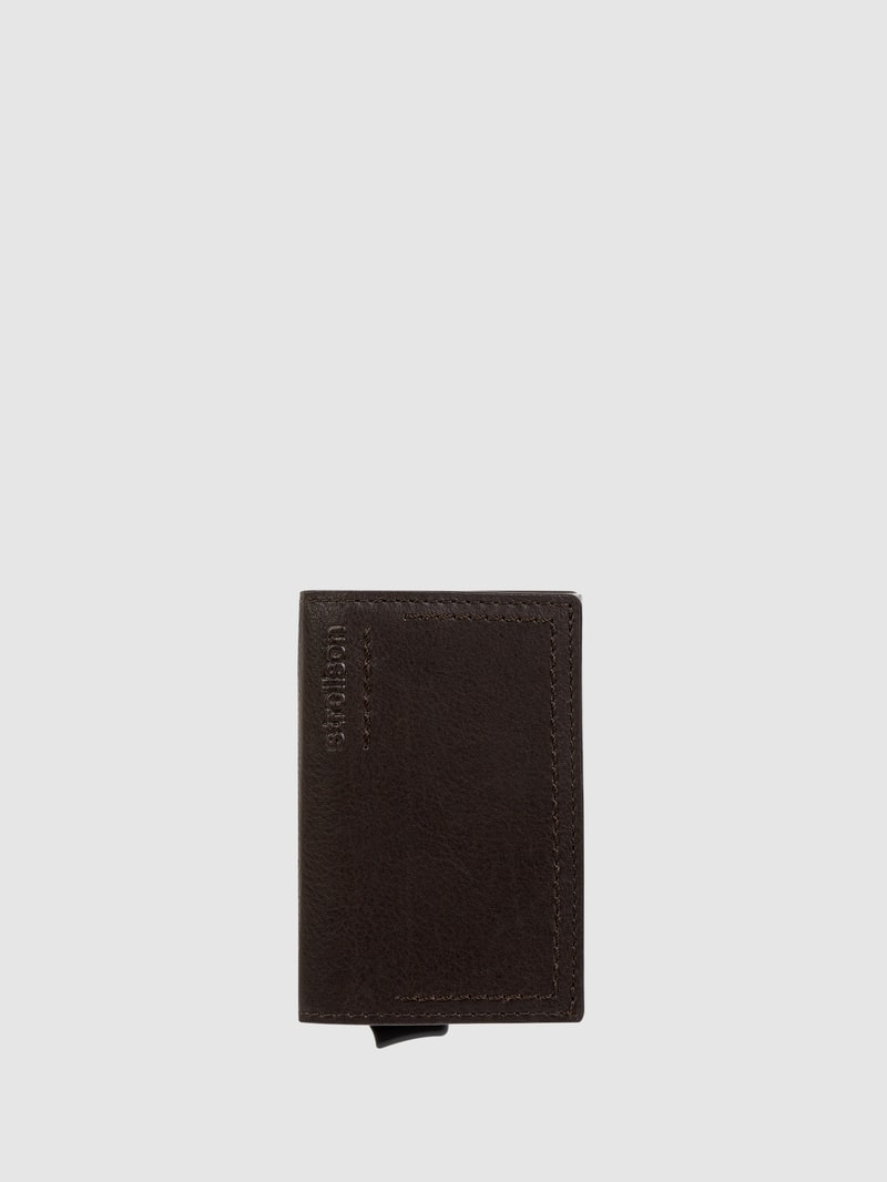 Kartenetui aus Leder Modell 'Norton C-One' in dunkelbraun