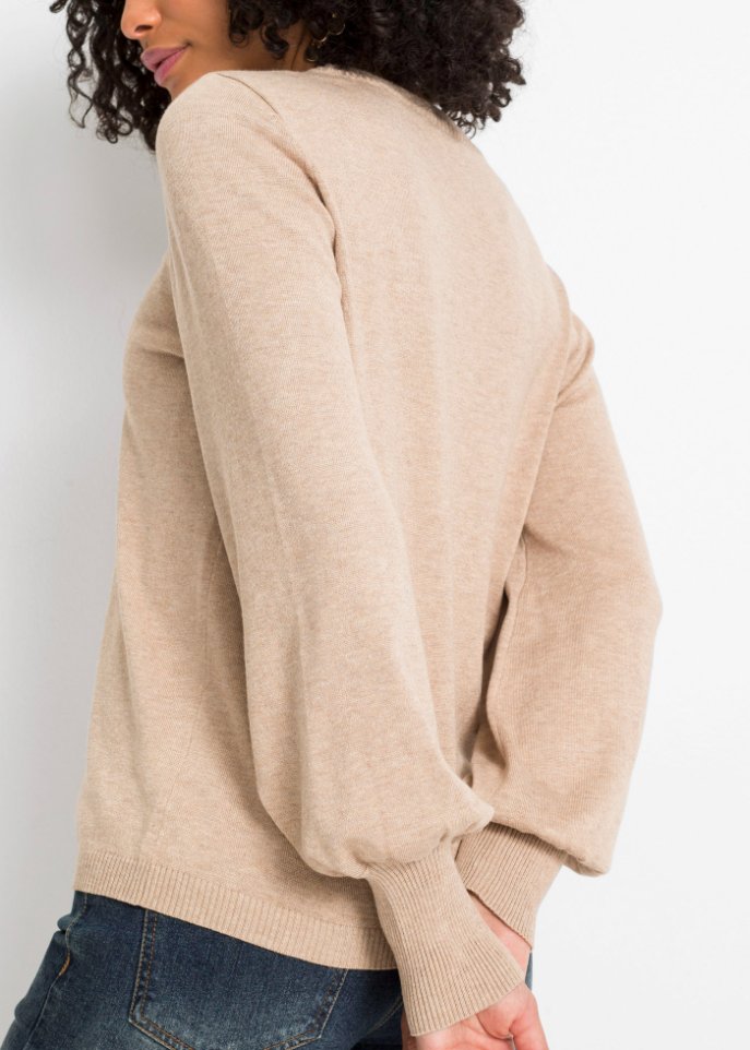 Pullover mit Ballon-Ärmel