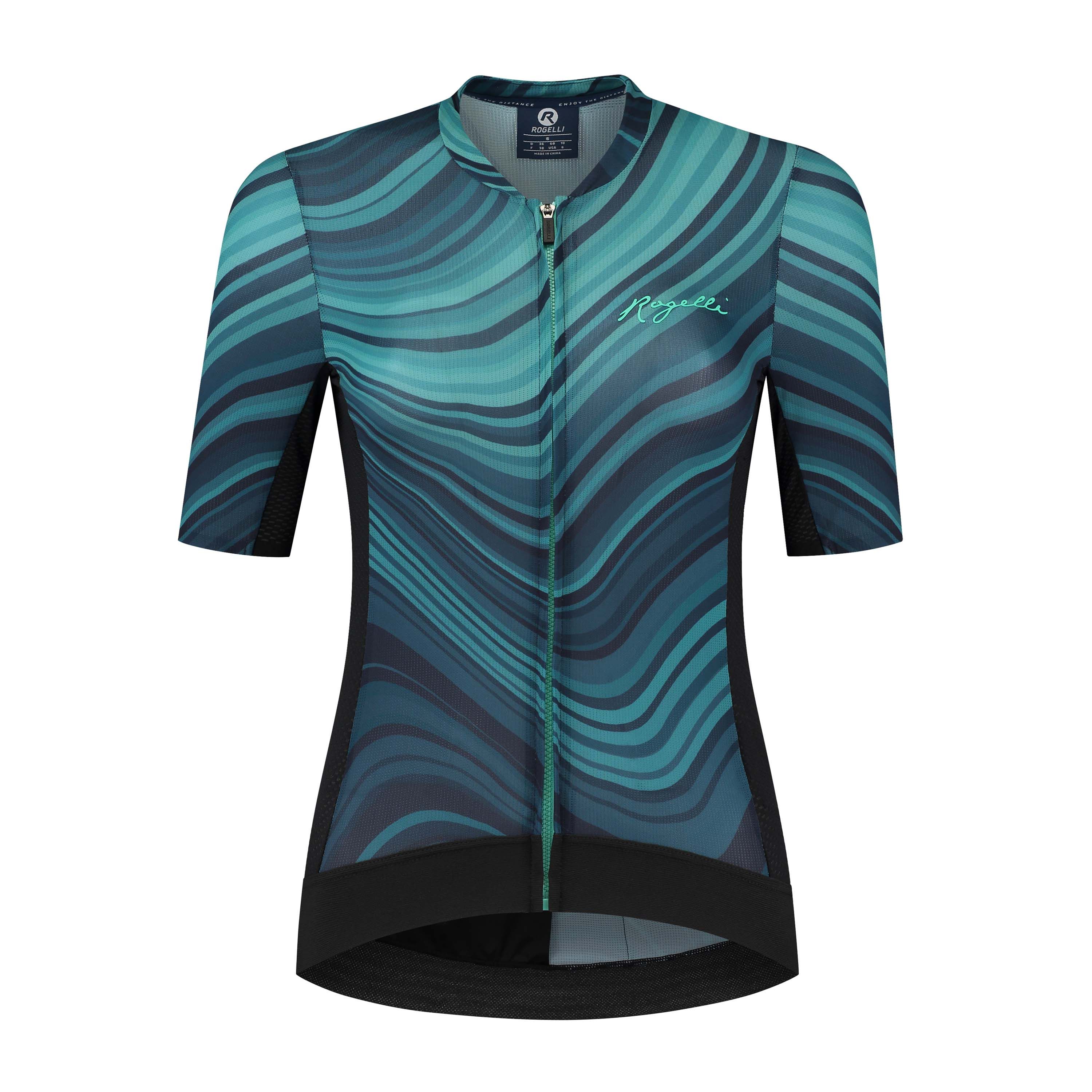 Rogelli Lynn Blau Damen Radtrikot Kurzarm