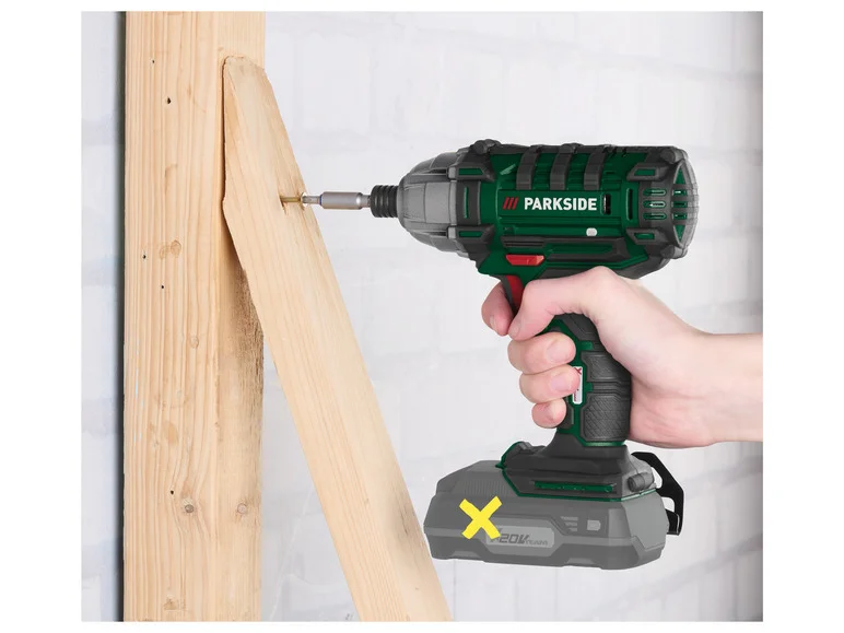 Parafusadeira de impacto sem fio PARKSIDE® PDSSA 20-Li B2, 20 V