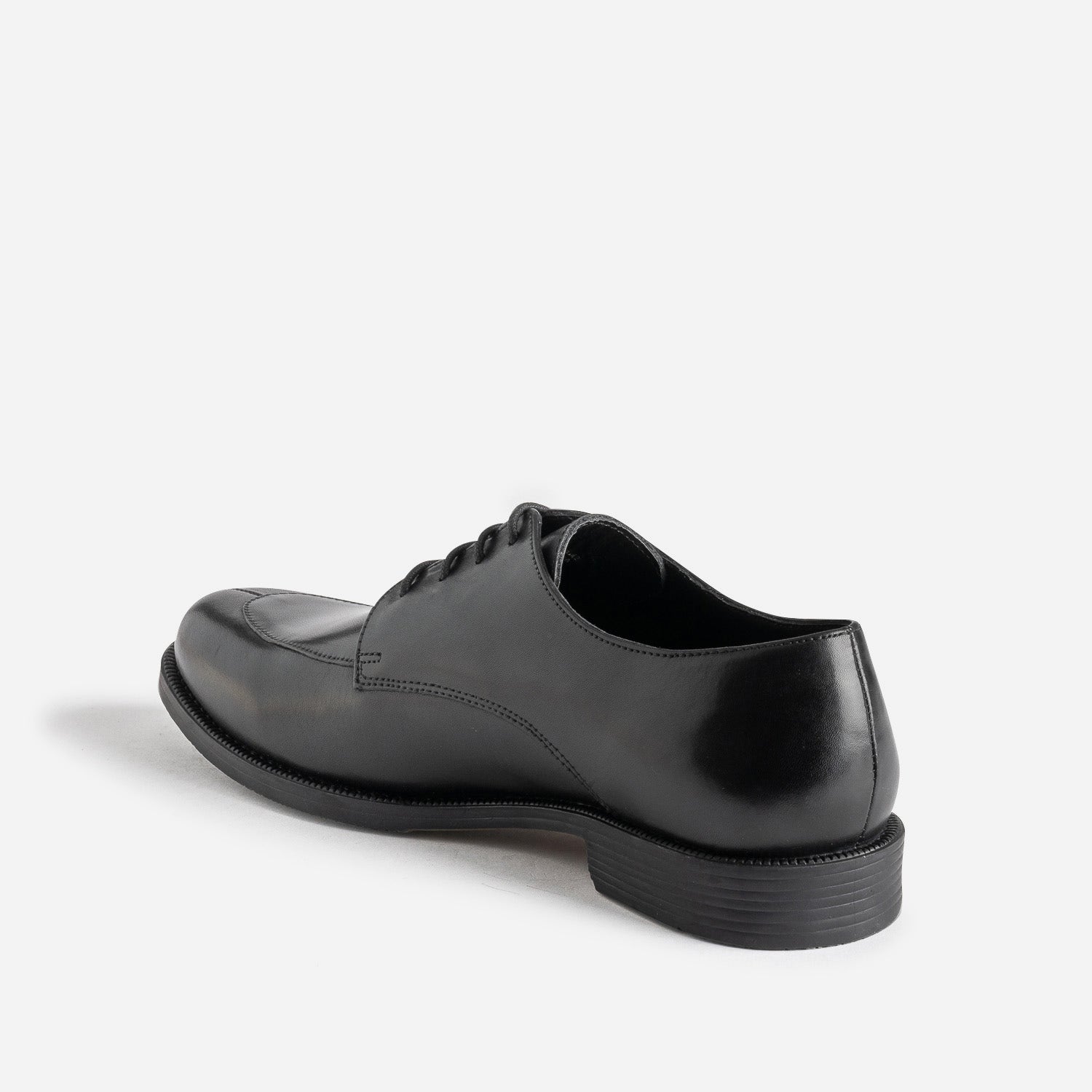 Derby noir cuir