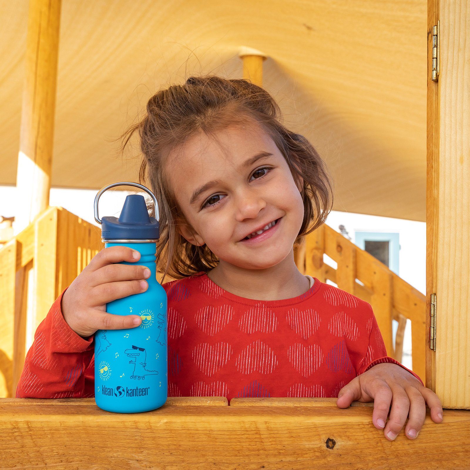 Klean Kanteen Trinkflasche Kinder Trinkflasche Kid Classic Sippy Cap, Weithals Flasche 355ml